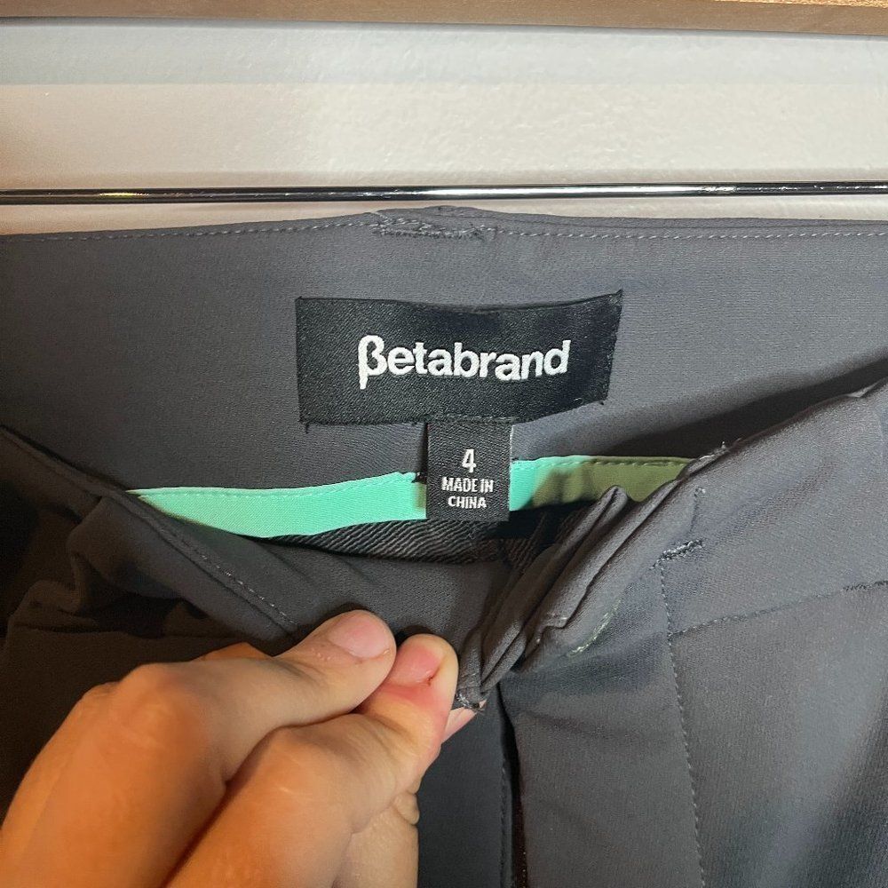 Betabrand thick grey dress pants - Picture 3 of 5